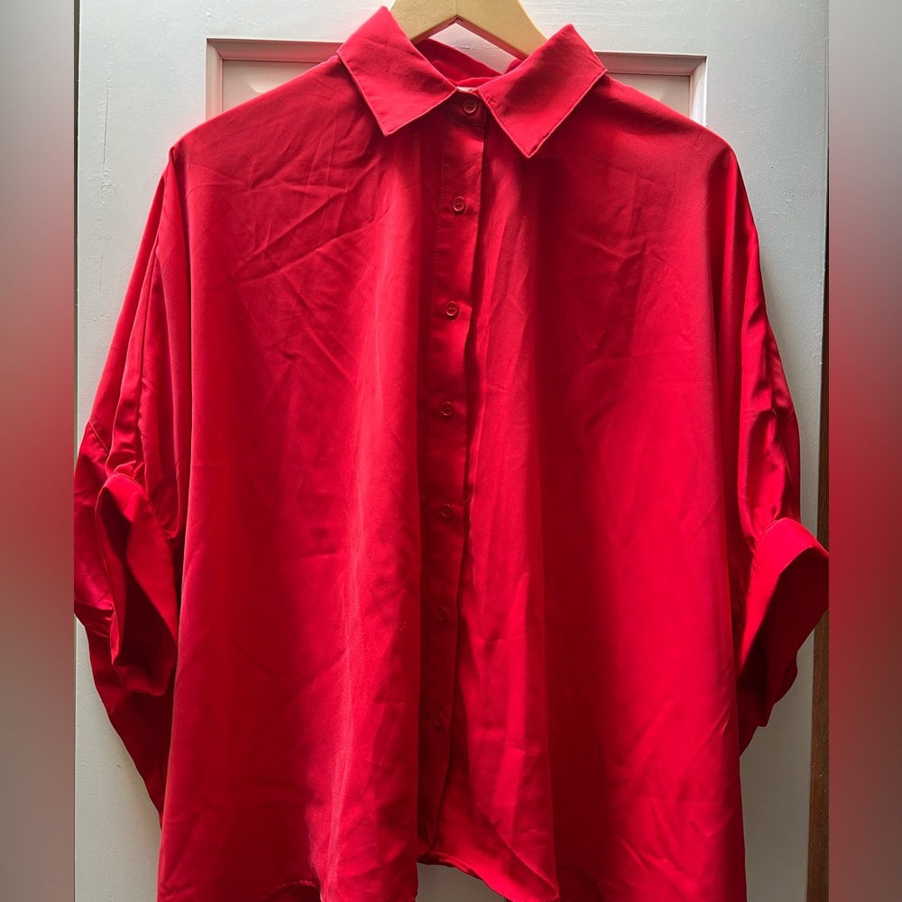 Entro red blouse